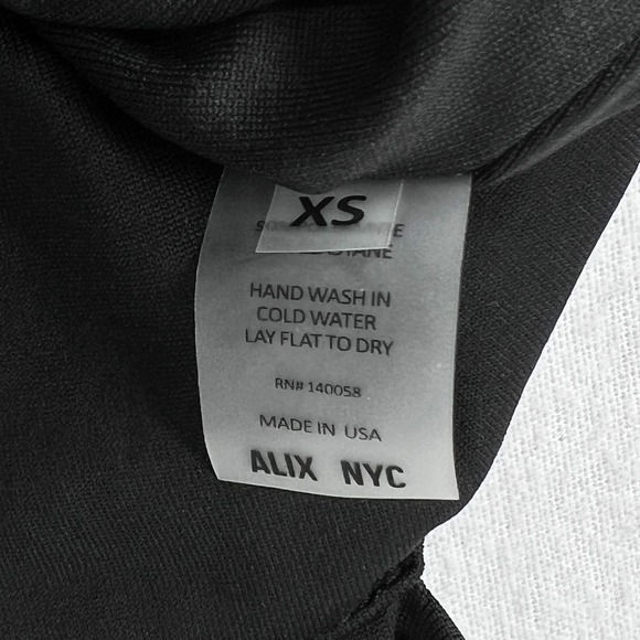 ALIX NYC Jodie Long Jumpsuit Womens XS Black Sleeveless Cut Out One Piece Racer - Picture 9 of 16